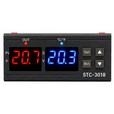 Терморегулятор STC-3018 220V цифровий, від -50°C до +120°C, 10A, з датчиком NTC Зображення