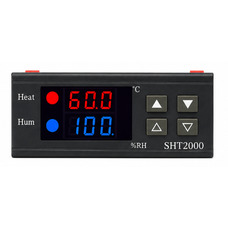 Контроллер температуры и влажности SHT2000 220V цифровой, -20°C...+60°C, 10A, с выносным датчиком Изображение