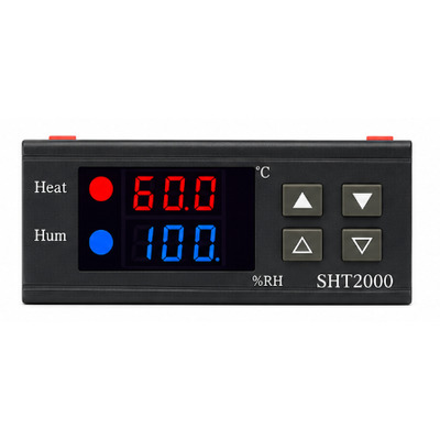 Контроллер температуры и влажности SHT2000 220V цифровой, -20°C...+60°C, 10A, с выносным датчиком Изображение
