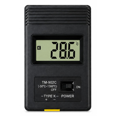 Термометр цифровой TM902C с термопарой K-типа, -50°C...+1300°C Изображение