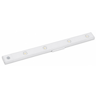 LED лампа с датчиком движения, аккумуляторная лампа для шкафа, коридора и мебели Изображение