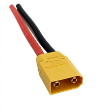 Роз'єм XT90 (тато) з кабелем 10 AWG, 10 см, для акумуляторів та постійного струму Зображення
