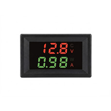 Вольтметр-амперметр DC 0-400V/0-100A 27DCVA3WS з шунтом Зображення