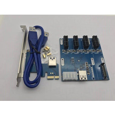 Плата pci x1 - x4 райзер розширювач Зображення