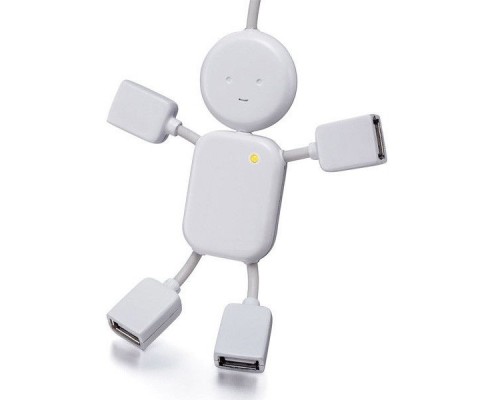 USB хаб человечек hub 4 порта купить с доставкой опт и розница