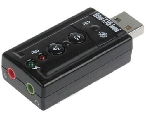 USB звуковая карта адаптер аудио с кнопками 7.1 купить с доставкой опт и розница